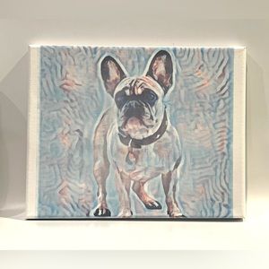 Colorful “French Bulldog” canvas